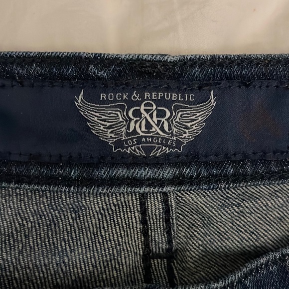 Rock & Republic Tapered Stretch Jeans Size 32 - Picture 2 of 9